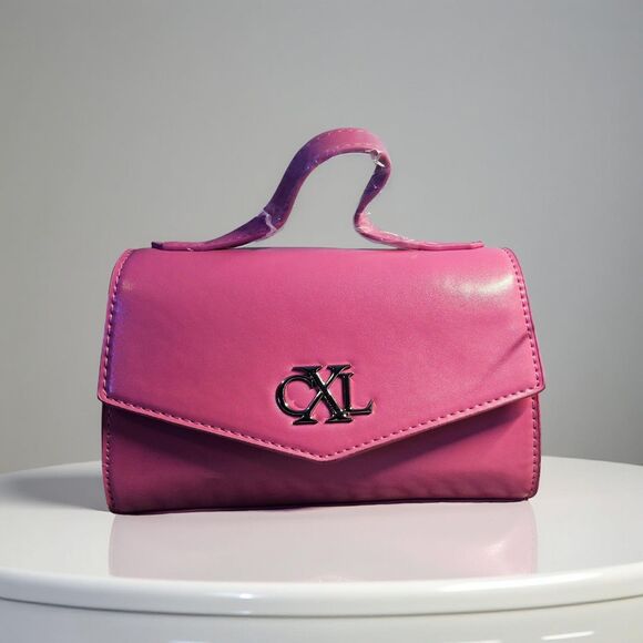 Christian Lacroix Handbags - CXL by Christian Lacroix Crossbody Bag Small Pink Laine Matte Patent MSRP $88